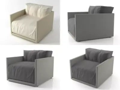 Toffee armchair 3D model