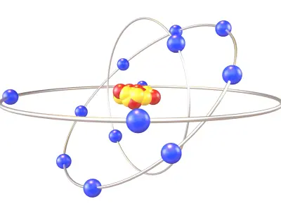 Aluminium Chemical Element v2 001 Low-poly 3D model