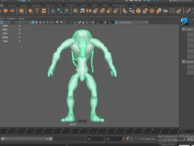 SciFi Alien Warrior Low-poly 3D model