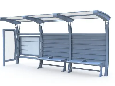 Bus Stop 06 3D model