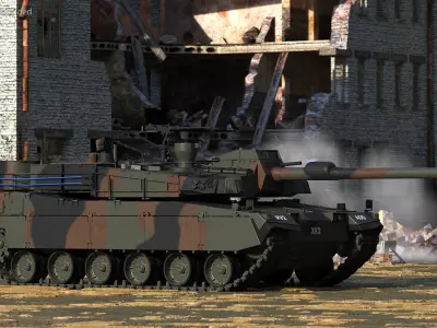  Korean K2 Tank Camouflage Color 