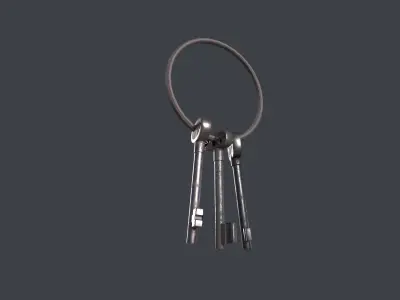 Submarine Door Plus Three Key Kit Free low-poly 3D model