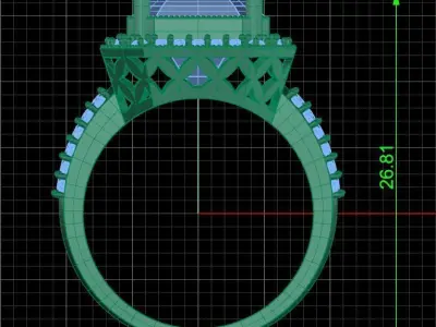 Jewelry ring 191 3D print model purchase