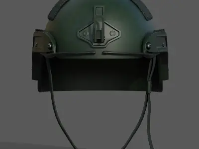 Helmet military combat soldier armor scifi  Low-poly 3D model