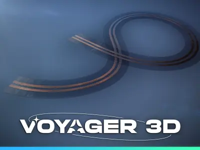 Ribbon Cable 140cm Transparent Low-poly 3D model