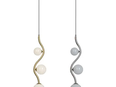 Pendant lamp Uva MOD059PL-03CH and MOD059PL-03G 3D model