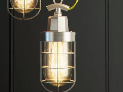 Hanging lamp Romatti Pack-alum 3D model