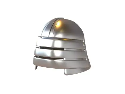War Helmet V2 001 Low-poly 3D model
