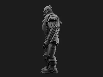 Male Robot 05 - MR05 3D print model