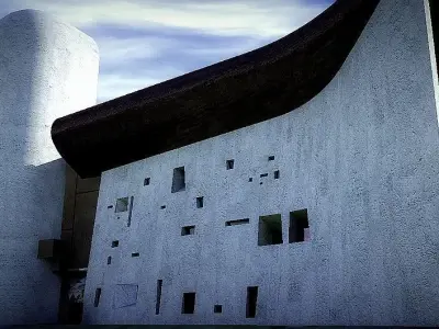 Capilla de Ronchamp 3D model