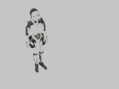 cyber woman 3D model