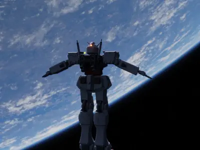 RX-78 Gundam Mods  Low-poly 3D model