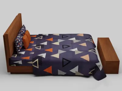 Staylish Bed Free 3D model