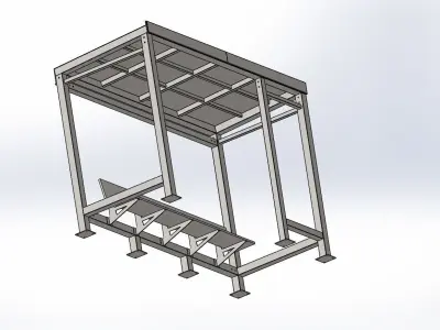 bus stop Free 3D print model