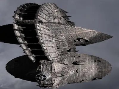 Aztec Ancient Ship Collection  2 3D model
