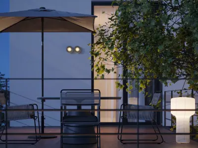 ProVis3D 039 - Modern Exterior Series I Night 3D model