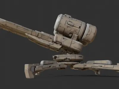 scifi-model549 futuristic weapon 3D model