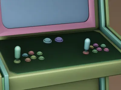 Game Machine Space Low-poly 3D model