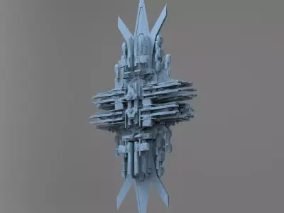 Machine City Grid 1  3D model