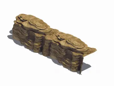 Stone - Large Weathered Stone 05 3D model