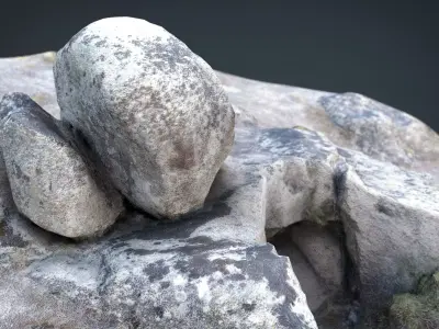 Rock 22  Low-poly 3D model