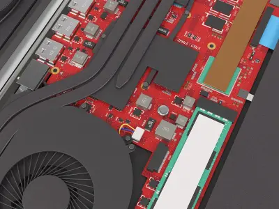  Laptop Internal Assembly with Keyboard Panel 