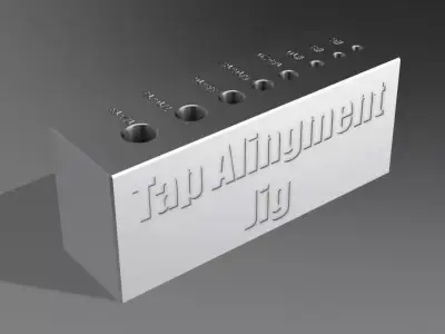 Precision Drill and Tap Alignment Jig Set 3D print model