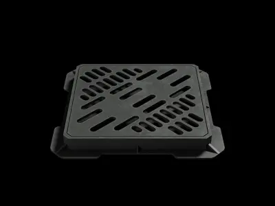Manhole Low-poly 3D model