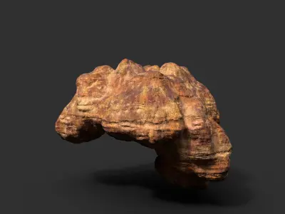 Low poly Desert Cave Modular Exterior Pack Low-poly 3D model
