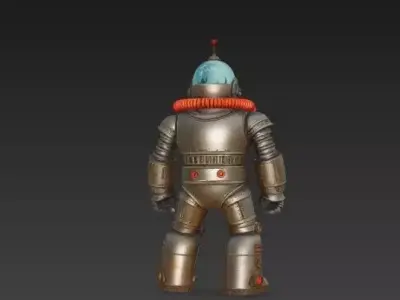 Atomic Sentinel - Retro Sci-Fi Robot 3D model