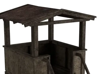 COD Guard Tower Low-poly 3D model