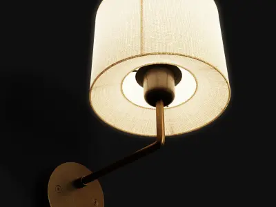 Lamp Wall Bedside Gubi Gravity Small Low-poly 3D model