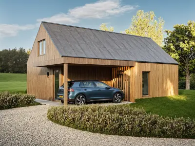 3D House Model Architectural Design in SKP OBJ IFC GLB FBX 3D model