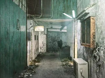 Tokyo Alley Low-poly 3D model