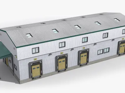Factory x27 Low-poly 3D model