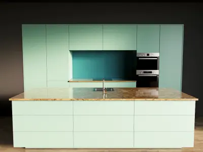 90-Kitchen6 matte 8 3D model