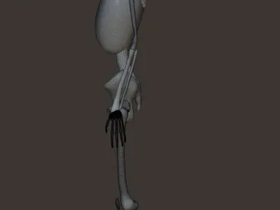 Skeleton Free low-poly 3D model