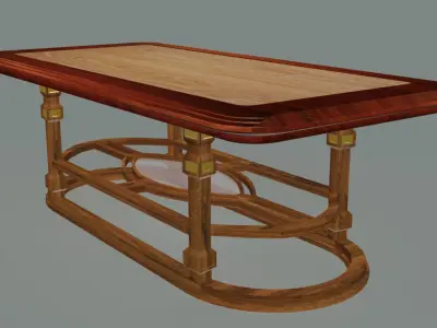 Neoclassical dining room table 3D model