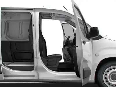 Peugeot e Partner SWB Van HQInterior 2024 3D model