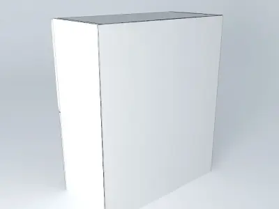 Cabinets wooden cabinet with glass door Free 3D model