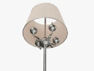 Floor Lamp Low-poly 3D model 15