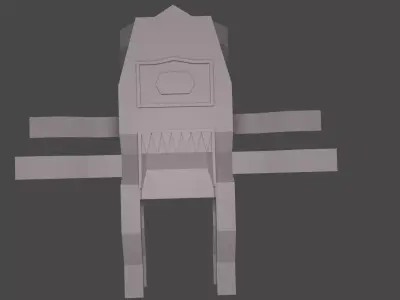 Monstruo ALIEN Low-poly 3D model