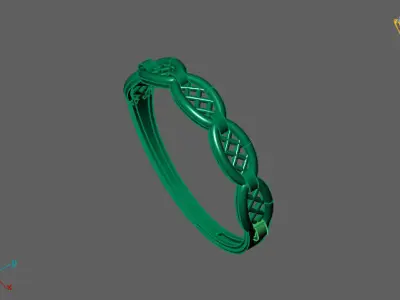 Women Ring Fancy Ring Plain light weight STL 3DM Printable 3D print model 19