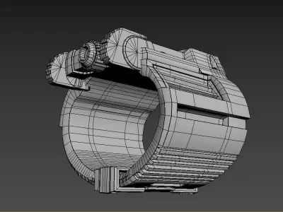 Sci-fi Watch Lowpoly Low-poly 3D model