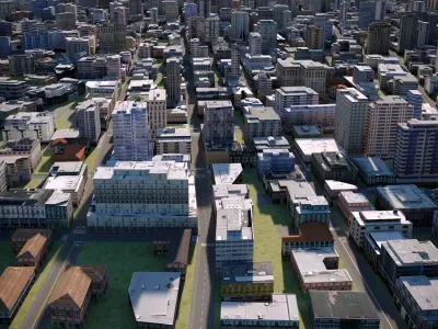 City 29 Low-poly 3D model