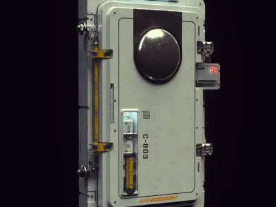 Scifi Moonbase Door 3D model
