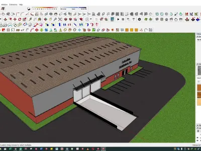 ware house design 3d model 3D model