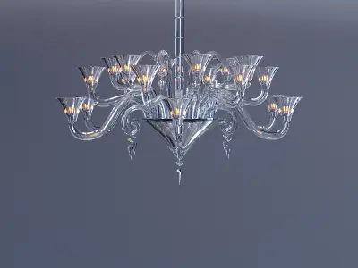 Mille Nuits Chandelier 18L 3D model