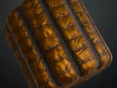 Real Brown Sci-Fi Hose PBR Seamless Texture