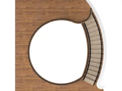 Classic stairs 3 3D model